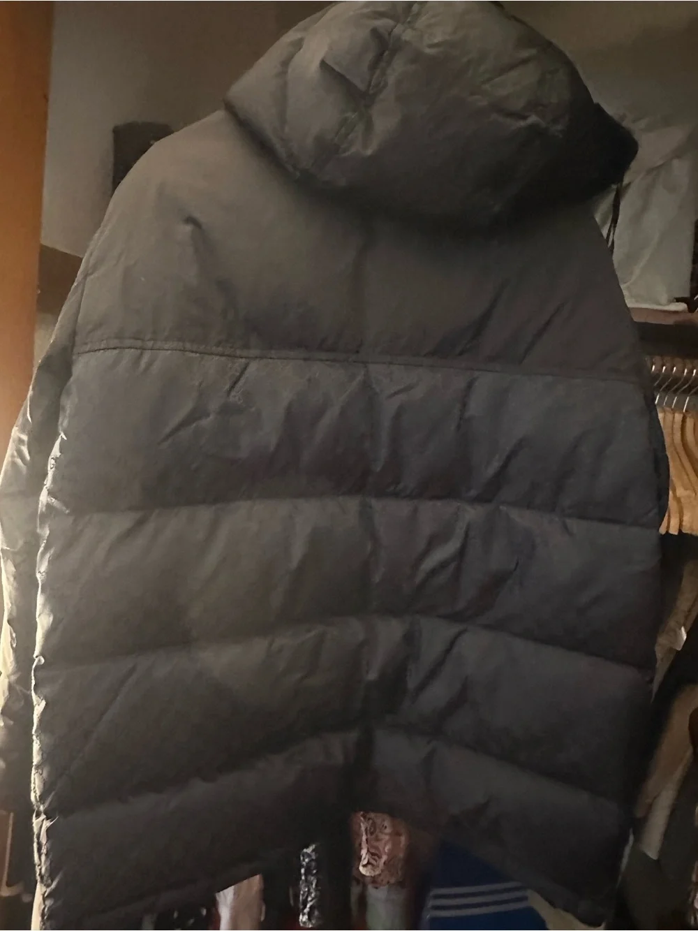 Gucci Black Puffer Jacket with Gold Logo Trim